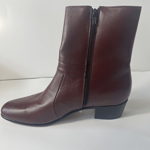 Besserro Ankle Boots Brown Leather Mens 8.5/27.5 Retro Business Professional - Picture 8 of 10